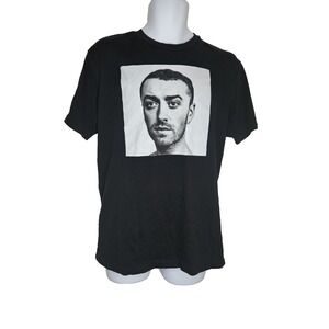 Sam Smith 2018 Tour T-Shirt‎ Black Graphic Concert Tee Blanks Factory Size L